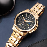 Maserati Successo Black Dial Gold Stainless Steel Watch For Men - R8873645002 Authentic Buy Shop Now