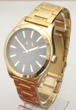 Armani Exchange Nico Analog Black Dial Gold Steel Strap Watch For Men - AX2328 Authentic Buy Shop Now