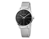 Calvin Klein Even Black Dial Silver Mesh Bracelet Watch for Women - K7B21121 Authentic Buy Shop Now