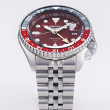 Seiko 5 Sports Thong Sia Limited Edition Red Dial Silver Steel Strap Watch For Men - SSK031K1 Authentic Buy Shop Now