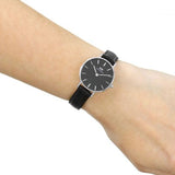 Daniel Wellington Classic Petite Reading Black Dial Black Leather Strap Watch For Women - DW00100235 Authentic Buy Shop Now