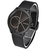 Calvin Klein Minimal Black Dial Black Mesh Bracelet Watch for Women - K3M5245X Authentic Buy Shop Now
