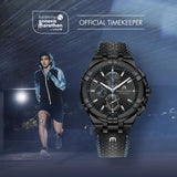 Maurice Lacroix Aikon Chronograph Limited Edition Black Dial Black Leather Strap Watch for Men - AI1018-PVB01-337-1 Authentic Buy Shop Now