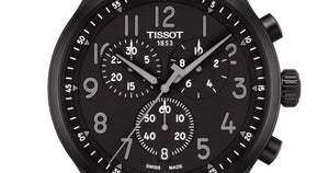 Tissot Chrono XL Vintage Black Dial Black Leather Strap Watch For Men - T116.617.36.052.00 Authentic Buy Shop Now
