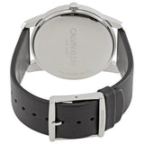 Calvin Klein City White Dial Black Leather Strap Watch for Men - K2G2G1CD Authentic Buy Shop Now