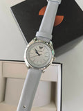 Emporio Armani Valeria Mother of Pearl Dial Blue Leather Strap Watch for Women - AR11032 Authentic Buy Shop Now