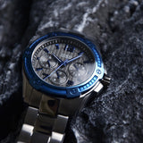 Guess Flagship Multifunction Chronograph Grey Dial Grey Steel Strap Watch for Men - W0601G1 Authentic Buy Shop Now