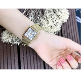 Guess White Dial Gold Mesh Bracelet Watch For Women - W0826L2 Authentic Buy Shop Now