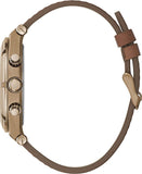 Guess Analog Multifunction White Dial Brown Leather Strap Watch for Men - GW0262G3 Authentic Buy Shop Now