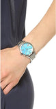 Michael Kors Hartman Quartz Blue Dial Silver Steel Strap Watch For Women - MK3519 Authentic Buy Shop Now