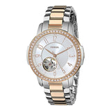 Fossil Architect Automatic Silver Dial Two Tone Steel Strap Watch for Women - ME3058 Authentic Buy Shop Now