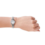 Emporio Armani Gianni White Dial Silver Steel Strap Watch For Women - AR1763 Authentic Buy Shop Now