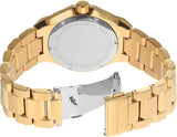 Michael Kors Raquel Three Hand Crystals Gold Dial Gold Steel Strap Watch For Women - MK7398 Authentic Buy Shop Now
