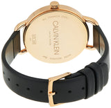 Calvin Klein Even White Dial Black Leather Strap Watch for Women - K7B236C6 Authentic Buy Shop Now