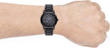 Emporio Armani Meccanico Skeleton Black Dial Black Steel Strap Watch For Men - AR60045 Authentic Buy Shop Now