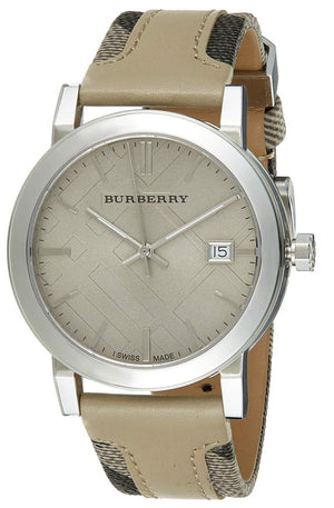 Burberry The City Beige Dial Tan Leather Strap Watch for Women - BU9021 Authentic Buy Shop Now