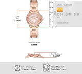 Michael Kors Mini Camille Multifunction Rose Gold Dial Rose Gold Steel Strap Watch For Women - MK7273 Authentic Buy Shop Now