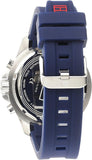 Tommy Hilfiger Nolan Chronograph Blue Dial Blue Rubber Strap Watch for Men - 1791142 Authentic Buy Shop Now
