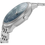 Omega De Ville Prestige Co-Axial Blue Dial Silver Steel Strap Watch for Men - 424.10.40.20.03.002 Authentic Buy Shop Now