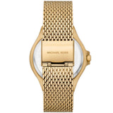 Michael Kors Lennox Three-Hand Gold Dial Gold Mesh Bracelet Watch For Women - MK7335 Authentic Buy Shop Now