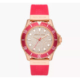 Michael Kors Everest Analog Rose Gold Dial Pink Silicone Strap Watch For Women - MK7359 Authentic Buy Shop Now