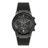 Salvatore Ferragamo Sapphire Chrono Black Dial Black Rubber Strap Watch for Men - SFME00621 Authentic Buy Shop Now