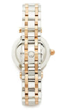 Tory Burch Classic T White Dial Two Tone Steel Strap Watch for Women - TBW9011 Authentic Buy Shop Now