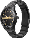 Armani Exchange Hampton Chronograph Black Dial Black Steel Strap Watch For Men - AX2150 Authentic Buy Shop Now