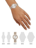 Guess Gala Diamonds Silver Dial Gold Steel Strap Watch for Women - GW0401L3 Authentic Buy Shop Now