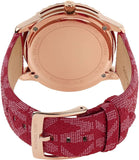 Michael Kors Runway Three-Hand Quartz Red Dial Red Leather Strap Watch For Women - MK7179 Authentic Buy Shop Now