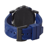 Burberry The City Sport Chronograph Black Dial Blue Rubber Strap Watch For Men - BU9807 Authentic Buy Shop Now