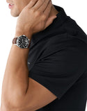 Michael Kors Everest Chronograph Black Dial Brown Leather Strap Watch For Men - MK9054 Authentic Buy Shop Now