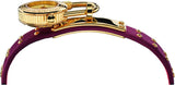 Versace Medusa Lock Icon Gold Dial Red Leather Strap Watch for Women - VEDW00319 Authentic Buy Shop Now