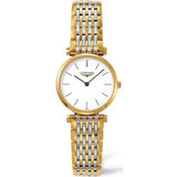 Longines La Grande Classique White Dial Two Tone Mesh Bracelet Watch for Women - L4.209.2.12.7 Authentic Buy Shop Now