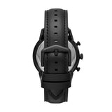 Fossil Goodwin Chronograph Black Dial Black Leather Strap Watch for Men - FS5585 Authentic Buy Shop Now