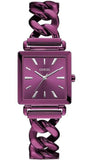 Guess Vanity Analog Purple Dial Purple Steel Strap Watch For Women - W1029L4 Authentic Buy Shop Now