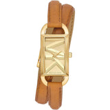 Michael Kors Empire Three Hand Gold Dial Brown Leather Strap Watch for Women - MK4721 Authentic Buy Shop Now