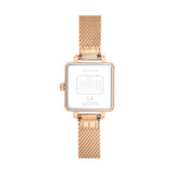 Coach Cass White Dial Rose Gold Mesh Bracelet Watch for Women - 14503698 Authentic Buy Shop Now