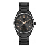 Tag Heuer Carrera Quartz Diamonds Black Dial Black Steel Strap Watch for Women - WAR1115.BA0602 Authentic Buy Shop Now