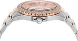 Michael Kors Everest Three Hand Rose Gold Dial Two Tone Steel Strap Watch For Women - MK7402 Authentic Buy Shop Now