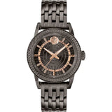 Versace Viamond Quartz Black Dial Grey Steel Strap Watch For Men - VEPO00520 Authentic Buy Shop Now
