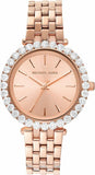 Michael Kors Darci Quartz Rose Gold Dial Rose Gold Steel Strap Watch For Women - MK4514 Authentic Buy Shop Now