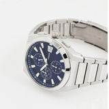 Fossil Everett Chronograph Blue Dial Silver Steel Strap Watch for Men - FS5795 Authentic Buy Shop Now