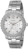 Guess Dazzler Diamonds Silver Dial Silver Steel Strap Watch for Women - W0335L1 Authentic Buy Shop Now