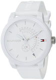 Tommy Hilfiger Denim Analog White Dial White Rubber Strap Watch for Men - 1791481 Authentic Buy Shop Now