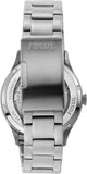 Fossil Forrester Automatic Skeleton Black Dial Silver Steel Strap Watch for Men - ME3180 Authentic Buy Shop Now