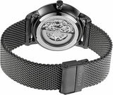 Fossil Neutra Automatic Skeleton Black Dial Grey Mesh Strap Watch for Men - ME3185 Authentic Buy Shop Now
