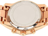 Michael Kors Ritz Chronograph Rose Gold Dial Rose Gold Steel Strap Watch For Women - MK6485 Authentic Buy Shop Now