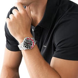 Michael Kors Everest Chronograph Black Dial Silver Steel Strap Watch For Men - MK8977 Authentic Buy Shop Now