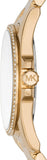 Michael Kors Whitney Three-Hand White Dial Gold Steel Strap Watch For Women - MK6693 Authentic Buy Shop Now